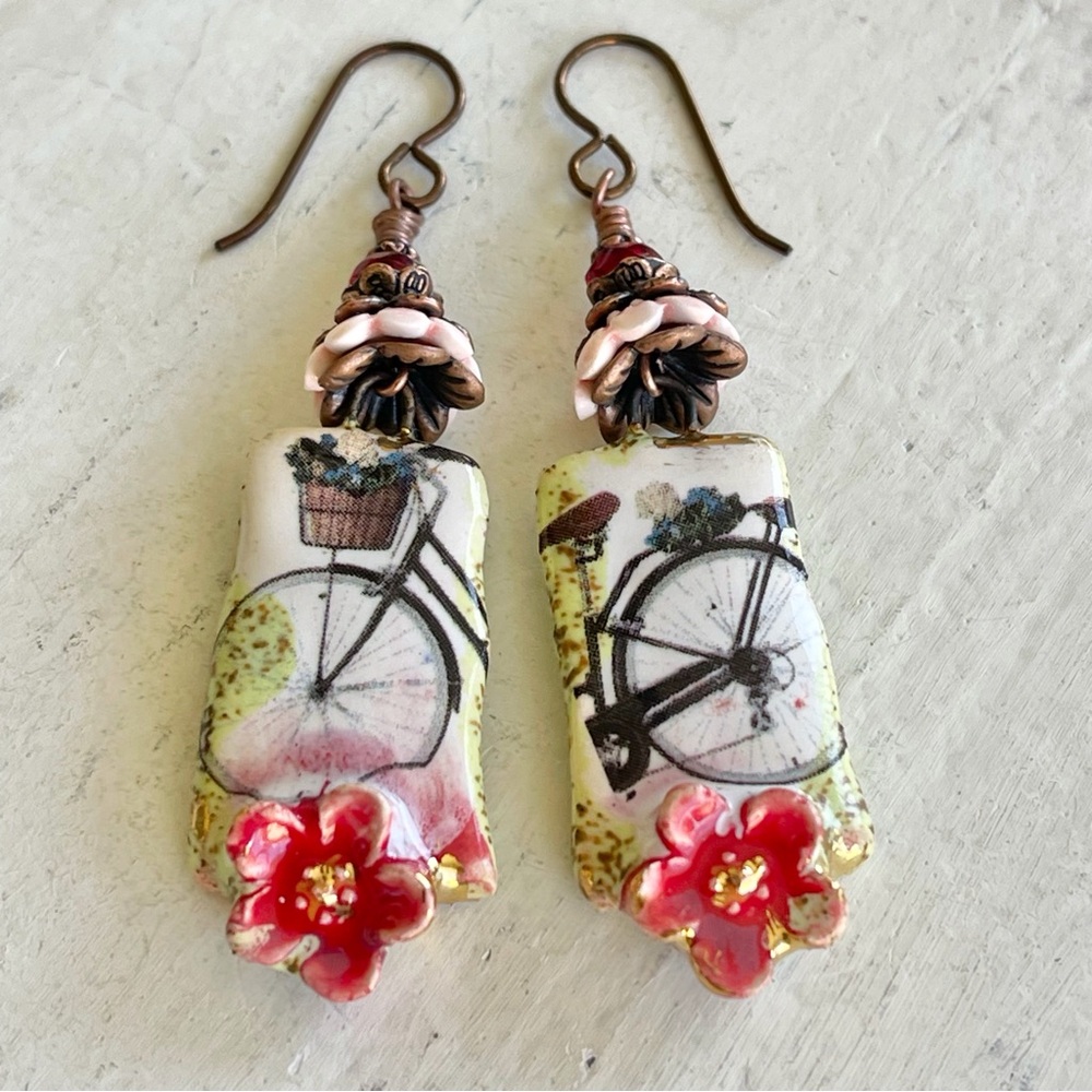 ARTISAN Earrings “Joy Ride” - Dangles - Picture 2 of 11